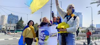 В Тель-Авиве состоялся митинг в поддержку Украины от Российской агрессии