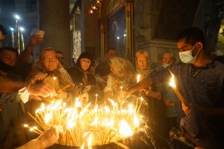 В Иерусалиме Сошел Благодатный Огонь, фото Израиль в лицах