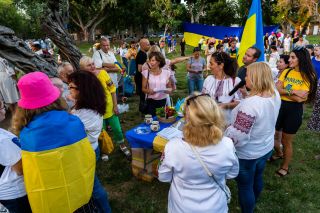 Здибанка українців в Ізраїлі на день Незалежності України, фото Yulian Tkach