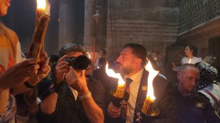 Схождение Благодатного Огня, фото Израиль в лицах