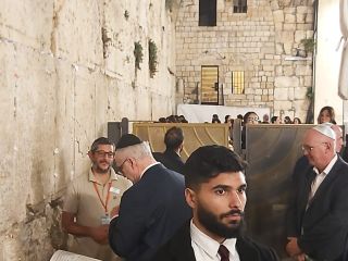 Президент Латвии у Стены Плача, фото Израиль в лицах