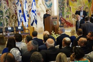 Торжественное открытие Кнессета 22 созыва, зал Шагала, фото Израиль в лицах