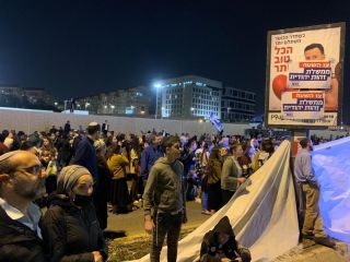 Митинг оппозиции в Иерусалиме, фото Израиль в лицах