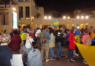 Митинг в поддержку Украины, фото Израиль в лицах