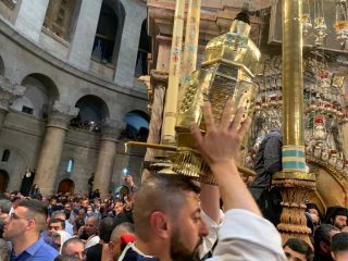 Схождение Благодатного Огня, фото Израиль в лицах