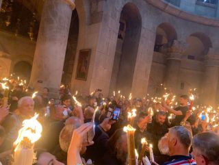 Схождение Благодатного Огня, фото Израиль в лицах