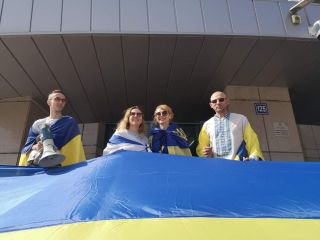 В Тель-Авиве состоялся митинг в поддержку Украины от Российской агрессии