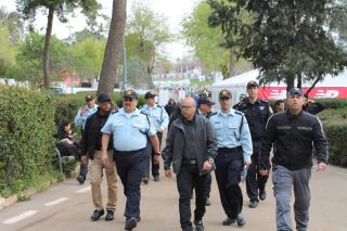 Полиция на Иерусалимском марафоне - 2017, фото Израиль в лицах