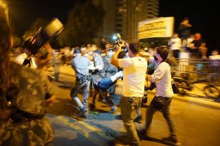 Протестные демонстрации, фото Израиль в лицах