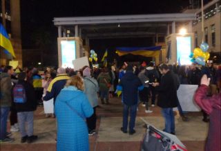 Митинг в поддержку Украины, фото Израиль в лицах