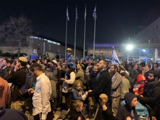 Митинг оппозиции в Иерусалиме, фото Израиль в лицах