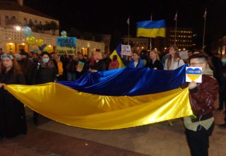 Митинг в поддержку Украины, фото Израиль в лицах