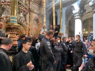 Схождение Благодатного Огня, фото Израиль в лицах