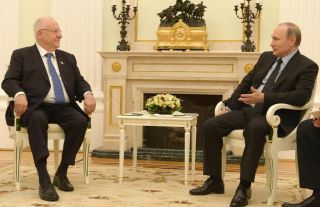 Реувен Ривлин и Владимир Путин, встреча в Москве