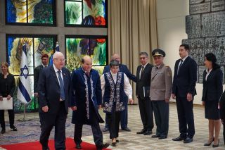 Посол Казахстана Сатыбалды Буршаков вручил верительные грамоты президенту Израиля Реувену Ривлину, фото Израиль в лицах
