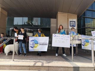 В Тель-Авиве состоялся митинг в поддержку Украины от Российской агрессии